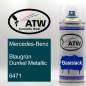 Preview: Mercedes-Benz, Blaugrün Dunkel Metallic, 6471: 400ml Sprühdose, von ATW Autoteile West.